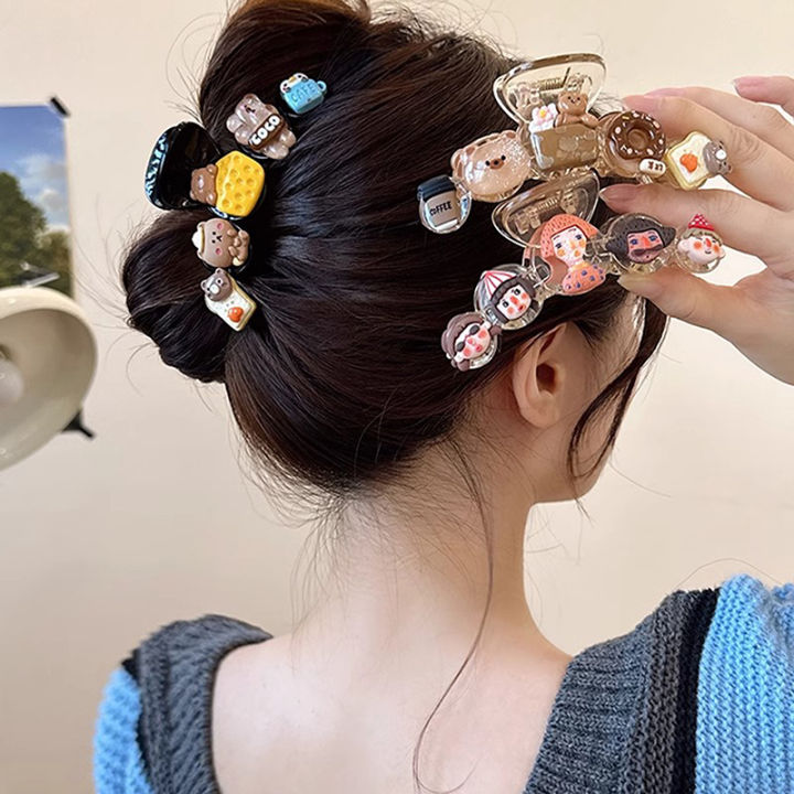 Cute%20Cartoon%20Biscuits%20Hair%20Claw%20For%20Women%20Girls%20Creative%20Headwear%20Lovely%20Bear%20Shark%20Clips%20Fashion%20Hairpin%20Funny%20Hair%20Accessories%20Conbo%20-%20Image%202