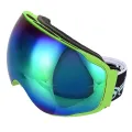 OUTERDO Ski Goggles Snowboard Skate Goggles Snowmobile UV Proof Anti-fog Double Lens Wide Vision Green(null). 