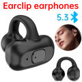 TWS Bluetooth 5.3 Ear Clip on Headphones Wireless Earphones HiFi Stereo Noise Reduction Headset Low Latency Earphone Earclip. 