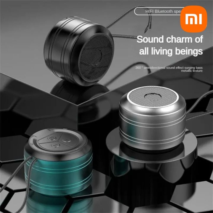 【Ready Stock+FREE Shipping+COD 】Xiaomi A2 Mini Bluetooth Speaker TWS Wireless Sound Box HiFi Music Cell Phone Tablet Metal Loud Speaker Sport Portable Subwoofer