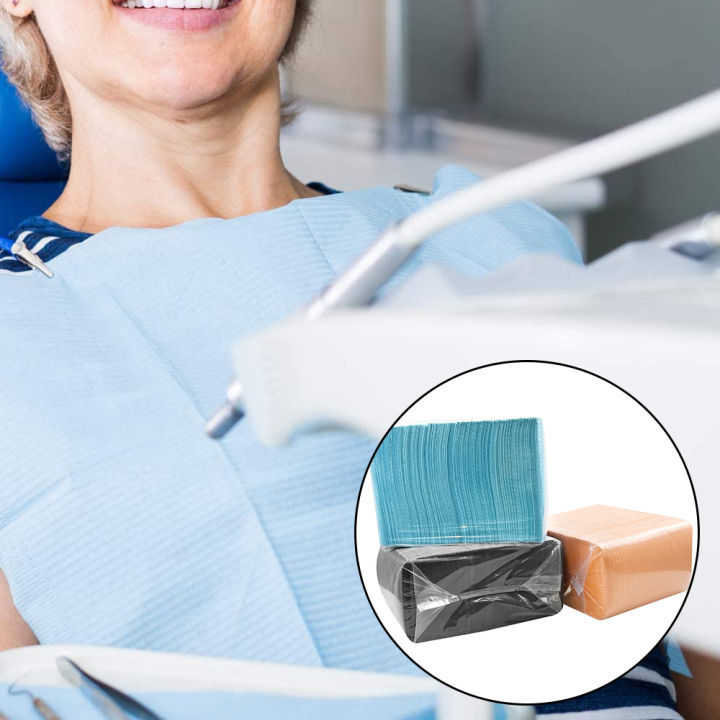 125pcs/bag%20Dental%20Scarf%20Disposable%20Chest%20Towel%20Dentist%20Bibs%20Tattoo%20Clean%20Pad%20Waterproof%20Dentistry%20Napkins%20Tattoo%20Accessories%20New%20-%20Image%202