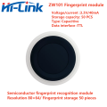 Hilink Fingerprint Recognition Module HLK-ZW101 Low power finger detection capacitive semiconductor fingerprint sensor. 