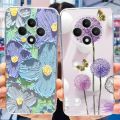 For Oppo Reno12 F 4G Case CPH2687 New Fashion Painted Cover Clear Silicone Soft TPU Phone Case For Oppo Reno 12F Reno12 FS Shell. 