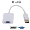 Display Port / Dp To Vga Port Converter  - White. 