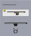 Baseus I-wok Series USB Asymmetric Light Source Screen Hanging Light Youth Version- black. 