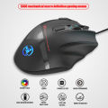 S600 Wired Mouse Macro Programming Gaming Mouse 9 Keys Ergonomic Mice with 6 Adjustable DPI RGB Luminous 7200dpi Gaming Mouse Light Effect for Office safe portable. 
