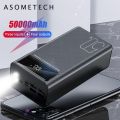 Power Bank 50000mAh Large Capacity LED Powerbank 50000 mAh 2.1A Fast Charging.