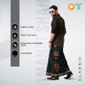 Amanat Shah Lungi Modhumoti 5 Hand Linen Multicolor Print & Batik Lungi for Men.