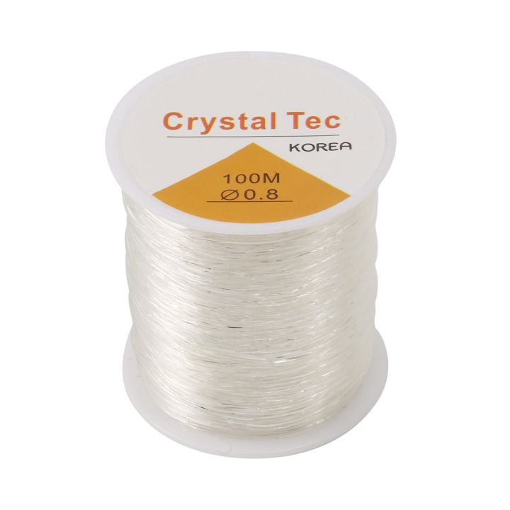 0.8mm Clear Bead Cord Crystal Elastic Stretchy Bracelet String for ...