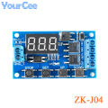 DC 12V 24V Dual MOS Tube LED Digital Time Delay Relay Trigger Cycle Timer Delay Switch Circuit Board Timing Control Module Case.