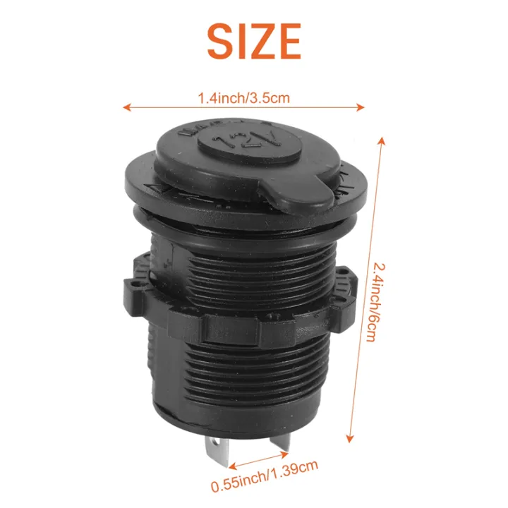 Car-%20Lighter%20Socket,%2012V%20Waterproof%20Lighter%20Socket%20-%20Image%202