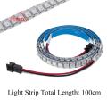 WS2812B WS2812 100CM RGB 144 LED 5050 SMD Light Strip Built-In IC Individual Addressable KTV Hotel Bar Home DIY DC 5V -. 