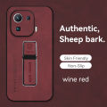 lthmy for Xiaomi Mi 11 Pro case hard shockproof PU leather cellphone back cover phone casing Bracket Holder.