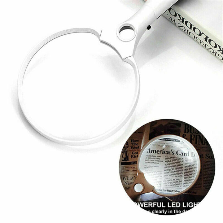 25X%20Extra%20Large%20Strong%20Magnifying%20Glass%203%20Bright%20LED%20Zoom%20Lightweight%20Hand%20Held%20Hudduo%20-%20Image%202