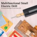 0.7-1.2Mm Micro-Electric Hand Drill Set for Resin,Electric Mini Drill for Jewelry Making Electrical Pin Vise Kit.