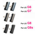 2Pcs External Power Volume Button For LG G6 G7 ThinQ G8 G8S Original Phone New On Off Side Keys Repair Parts.