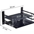 Wall Mount Metal Wireless Wifi Router Stand Storage Box Shelf Wall Hanging Storage Organizer. 