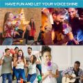 Wireless Bluetooth Karaoke Microphone, 5-in-1 Portable Handheld Mic Speaker for All Smartphones,Gifts for Girls Kids All Age.