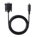 D-sub 9 Pin Female to Mini-DIN 8 Pin RS-232 Serial PC Link Cable Connecting Tripp-Lite SNMPWEBCARD to PC Compatible with 73-1025.