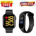 Buy 1 Get 1 Free,Anti-Air Led Digital Smart Water Resistance Led Wrist Watch&Fashion Silicone Touch Led Sports Watch Waterproof, Combo Offer - Watch For Men - Watch - Watch For Men - Watch.