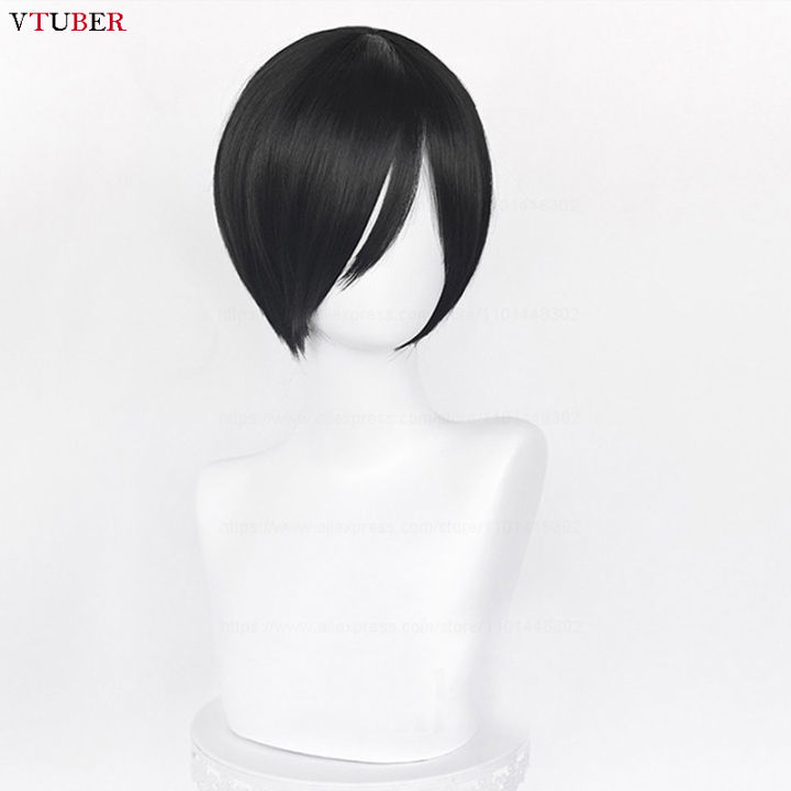 Anime%20Ada%20Wong%20Cosplay%20Wig%20Ada%20Wong%20Wigs%2032cm%20Short%20Black%20Heat%20Resistant%20Synthetic%20Hair%20Woman%20Party%20Role%20Play%20Wigs%20+%20Wig%20Cap%20-%20Image%202