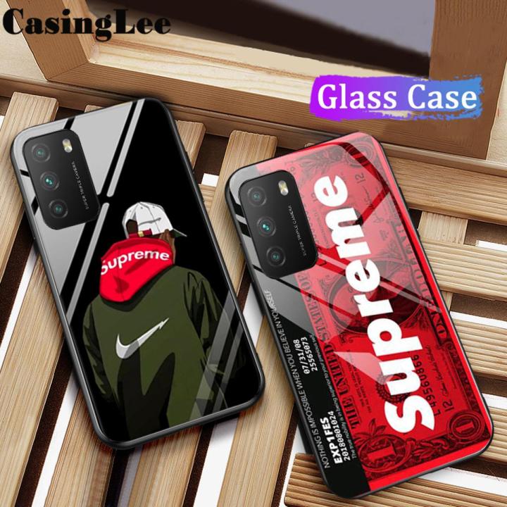 Casinglee for OPPO A16 Case Protector Mirror Couple Back Cover SUP Supreme Design OPPO A16 case cover For girls and Boys