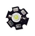 5Pcs- 20mm Black PCB Plate White 3 Watt 3.7V Ultra Bright WHITE Color 3W LED SMD Chip 3V 3.7V Metal Plate Heat Sink Aluminum Base 20mm PCB DIY LED Light Bulbs. 