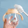 Multi-Functional Household Baby Bottle Brush 360 Degrees Rotate Foldable Long Handle Cups Brush Silicone Soft Bristle Cleaning Brush Kitchen Tools.