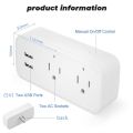 ROVF - Tuya/Smartlife - Wifi Smart Usb Socket - multi plug socket - Power Strip - 16A US Plug Adapter - for Google Home Alexa.