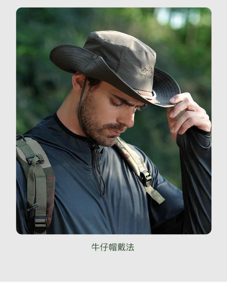 Cowboy Hat Men's Wide Brim Waterproof Hats Cowin Waterproof