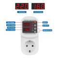 Over Voltage Current Under Voltage Protector Socket AC 220V Adjustable 16A Surge Protector EU Plug Socket Safe Protect.