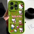 Sanrio Hello Kitty Pattern Silicone Phone Case For iPhone 11 12 13 14 15 Pro Max XS XR X 7 8 Plus SE 2020 2022 Shockproof Cover. 