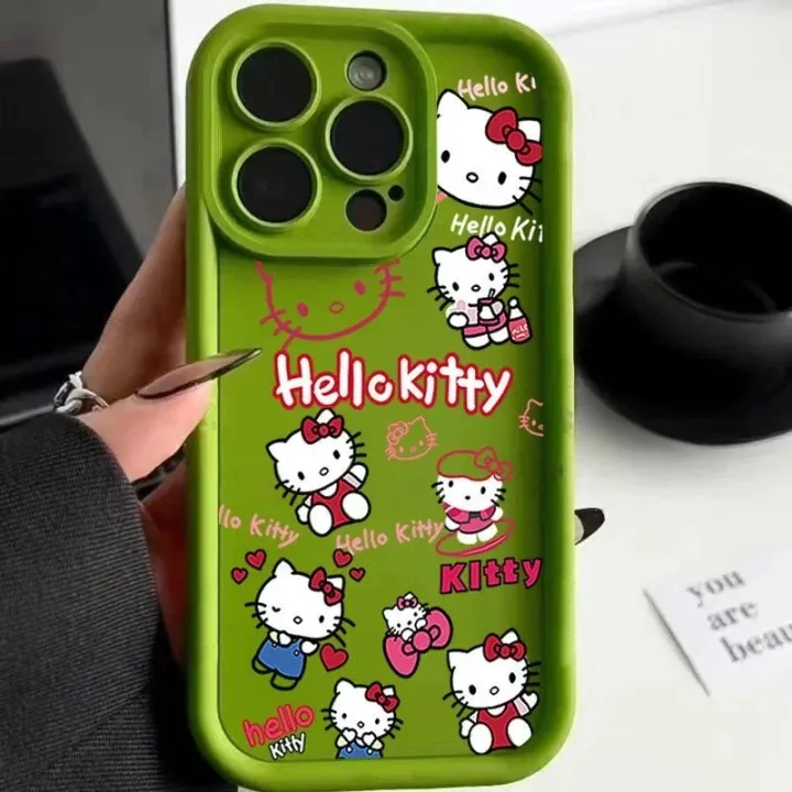 Sanrio%20Hello%20Kitty%20Pattern%20Silicone%20Phone%20Case%20For%20iPhone%2011%2012%2013%2014%2015%20Pro%20Max%20XS%20XR%20X%207%208%20Plus%20SE%202020%202022%20Shockproof%20Cover%20-%20Image%205