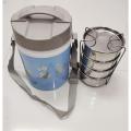 Kiam Monalisa Steel Hot Tiffin Carrier Lunch Pot - Box - Tiffin Box For Office. 