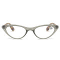 Cross-border foreign trade PC Reading Glasses Wholesale Cat's Eye Comfortable Presbyopic Glasses Men's and Women's Spring Rubber Chain Elderly Reading Glasses. 
