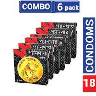 Best Panther - Dotted Condom - Combo Pack - 6 Packs - 3x6 - 18pcs