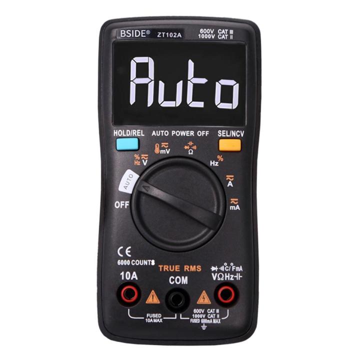 KOGEEK BSIDE 6000 Counts Digital Multimeter AC/DC Voltage Current Handheld Ammeter Ohm Capacitance Temperature Tester Auto Range Electrical Test Diagnostic Machine True RMS EBTN LCD Display
