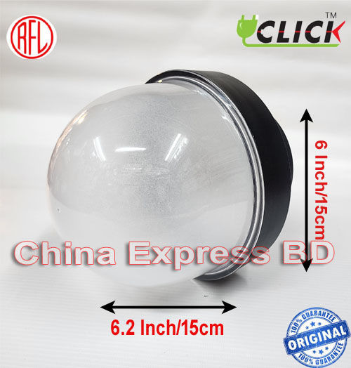 Light Shad Click Round-Lamp Shade Security Light Water Proof & Tamper Proof E27 Ceramic up to 20w Holder Light Box