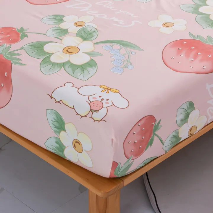 Cross-border%20brushed%20printed%20bed%20sheet%20three-piece%20set%20Simmons%20mattress%20protector%20dust%20cover%20bed%20sheet%20fixed%20anti-slip%20cover%20-%20Image%203