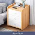 Furnisha 3 Drawer Storage Bedside Table With 1 Locker Drawers - CashTable, Side Table,. 
