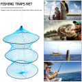 Foldable Floating Fish Protection Minnow Net Portable Fish Catching Cage Mesh Fishing Cage Perfect for Keeping Fish Crab Shrimp. 