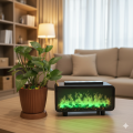 Fireplace Flame Humidifier Colorful Light Flame Essential Oil Diffuser.