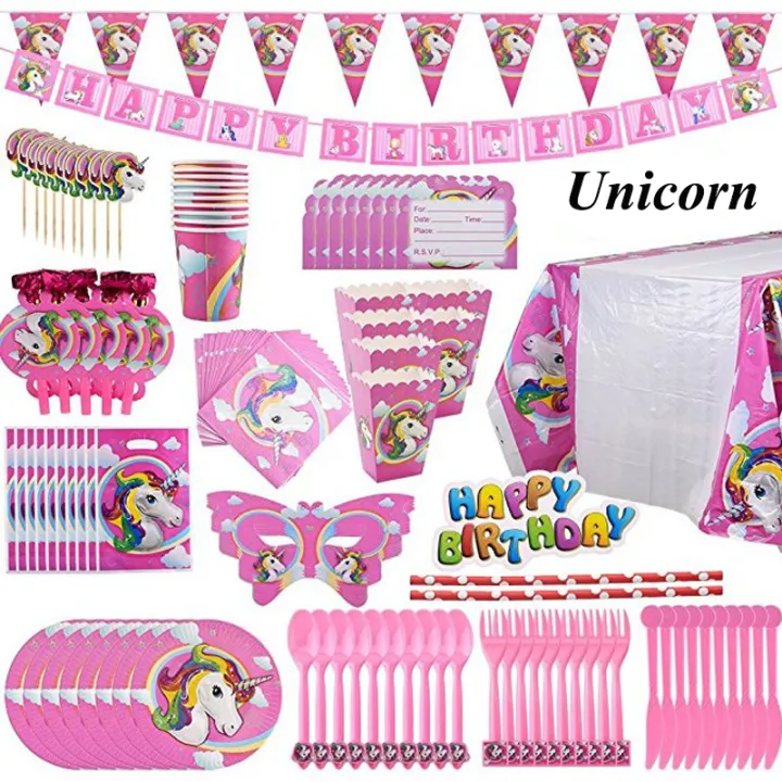 Pink%20Rainbow%20Unicorn%20Party%20Supplies%20Banner%20Paper%20Plates%20Balloons%20Napkin%20Gift%20Bag%20Wrapper%20Baby%20Shower%20Kids%20Birthday%20Decorations%20-%20Image%206