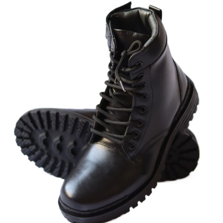 Fashion Long boots for Men Genuine Leather Black Fashion Ankle Boot For  Bikers Premium Quality Boot