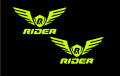 Rider logo Sticker for bike. 