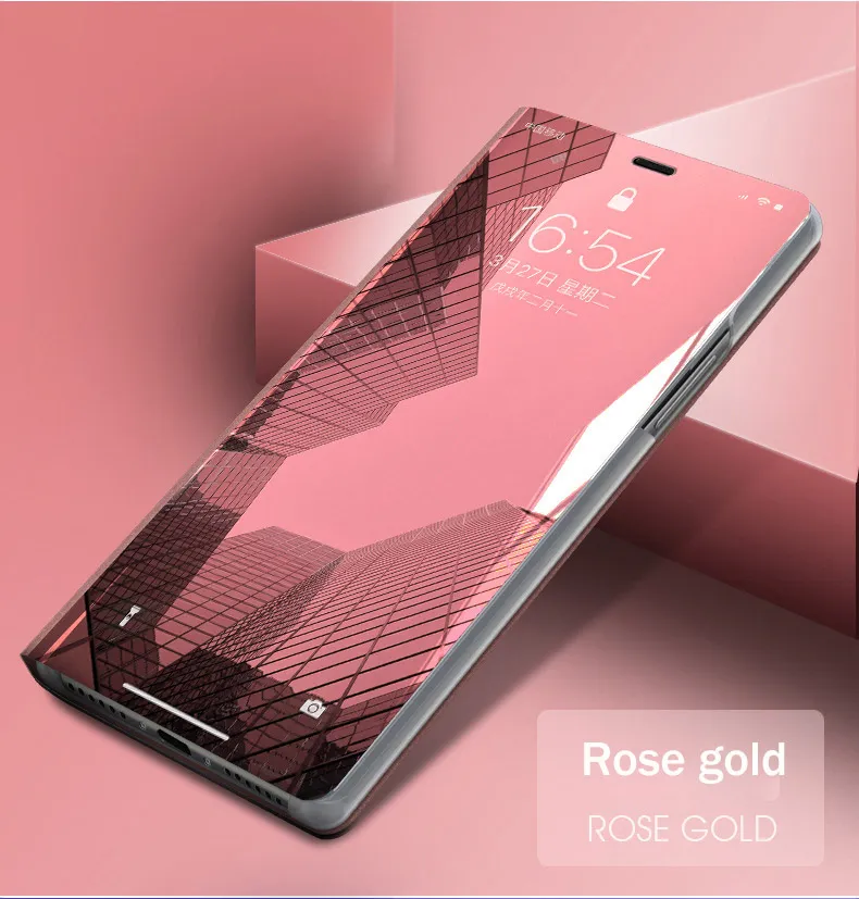 Custodia Flip Cover Con Specchio E Cavalletto Per Xiaomi Redmi Note 13 4G - COTDINFOR, Colore Mirror Blue - 2