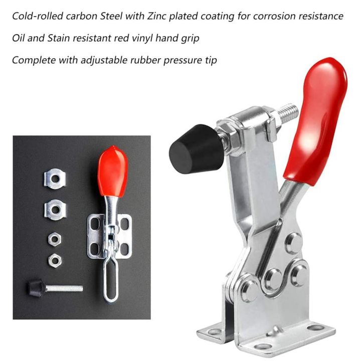 ZOROOM%204Pcs%20Quick%20Release%20Toggle%20Clamp%20-201%20Antislip%20Horizontal%2059Lbs%20Holding%20Capacity%20for%20Machine%20Operation,%20Woodworking%20-%20Image%202