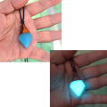 Arrow Glow at Night Necklace for male female unisex Wood Resin Jewelry glowing at night light Gift.