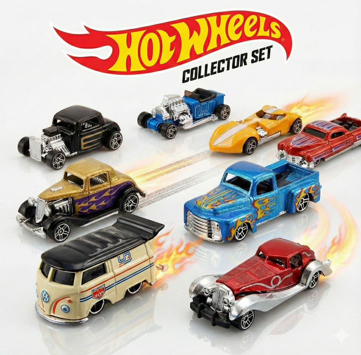 【Hot Wheels】Style Metal Car Toy, Mini Vintage Racing Model (1:64) Die-Cast CN Version