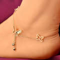 Women's Butterfly Anklets Jewelry Footwear Fashion Accessory. 